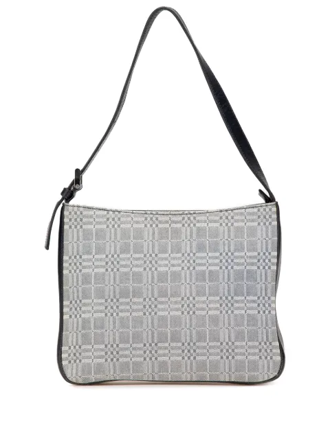 Burberry Pre-Owned 2000-2017 Tonal Check Canvas shoulder bag