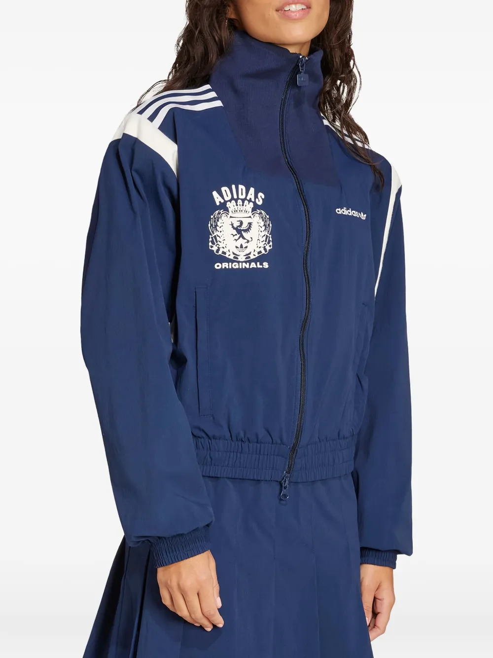 adidas logo-print track top | Varsity Jackets | Image 2