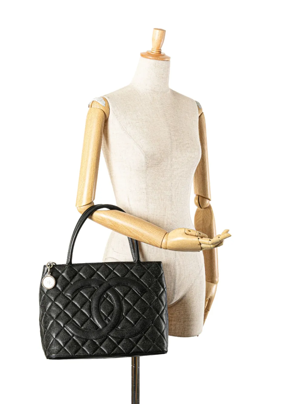 CHANEL Pre-Owned 2000-2002 Caviar Medallion tote bag | Pre-Owned | Image 2