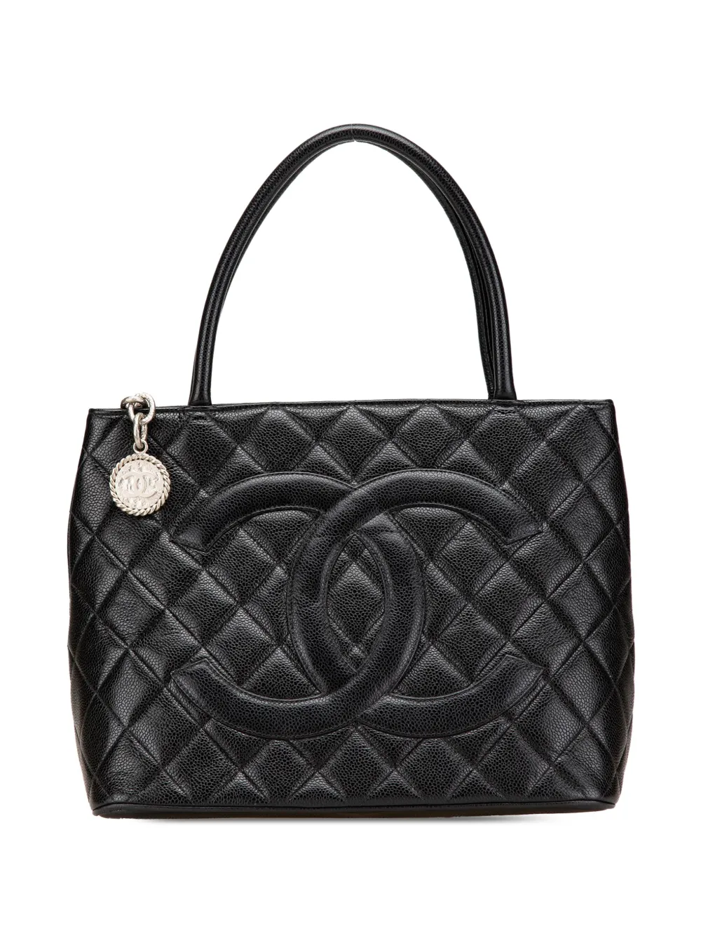 CHANEL Pre-Owned 2000-2002 Caviar Medallion tote bag | Black | Image 1