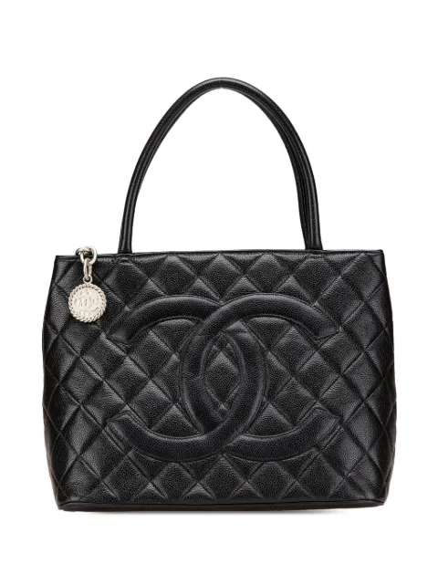 CHANEL Pre-Owned 2000-2002 Caviar Medallion Shopper