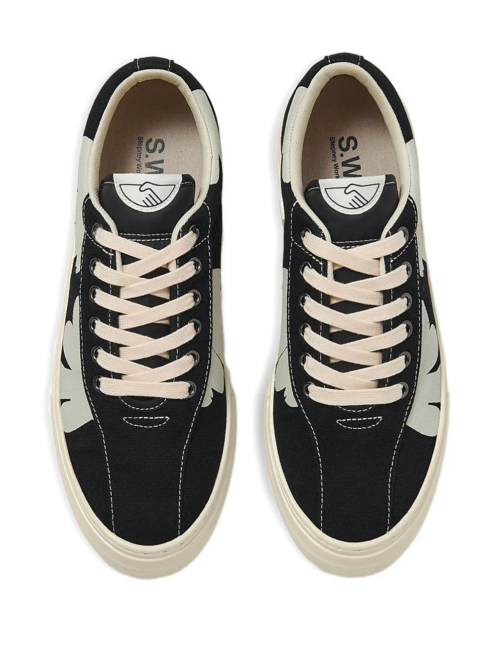 Stepney Workers Club S-Strike floral-print low-top sneakers Black