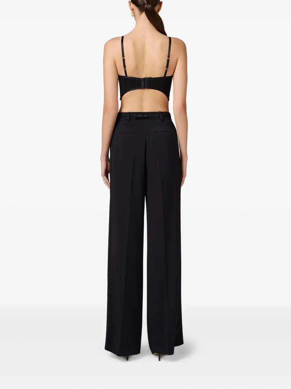 Elisabetta Franchi Bralette met doorzichtige vlakken Zwart