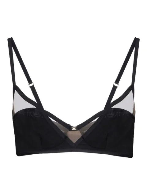 Elisabetta Franchi sheer panelled bralette