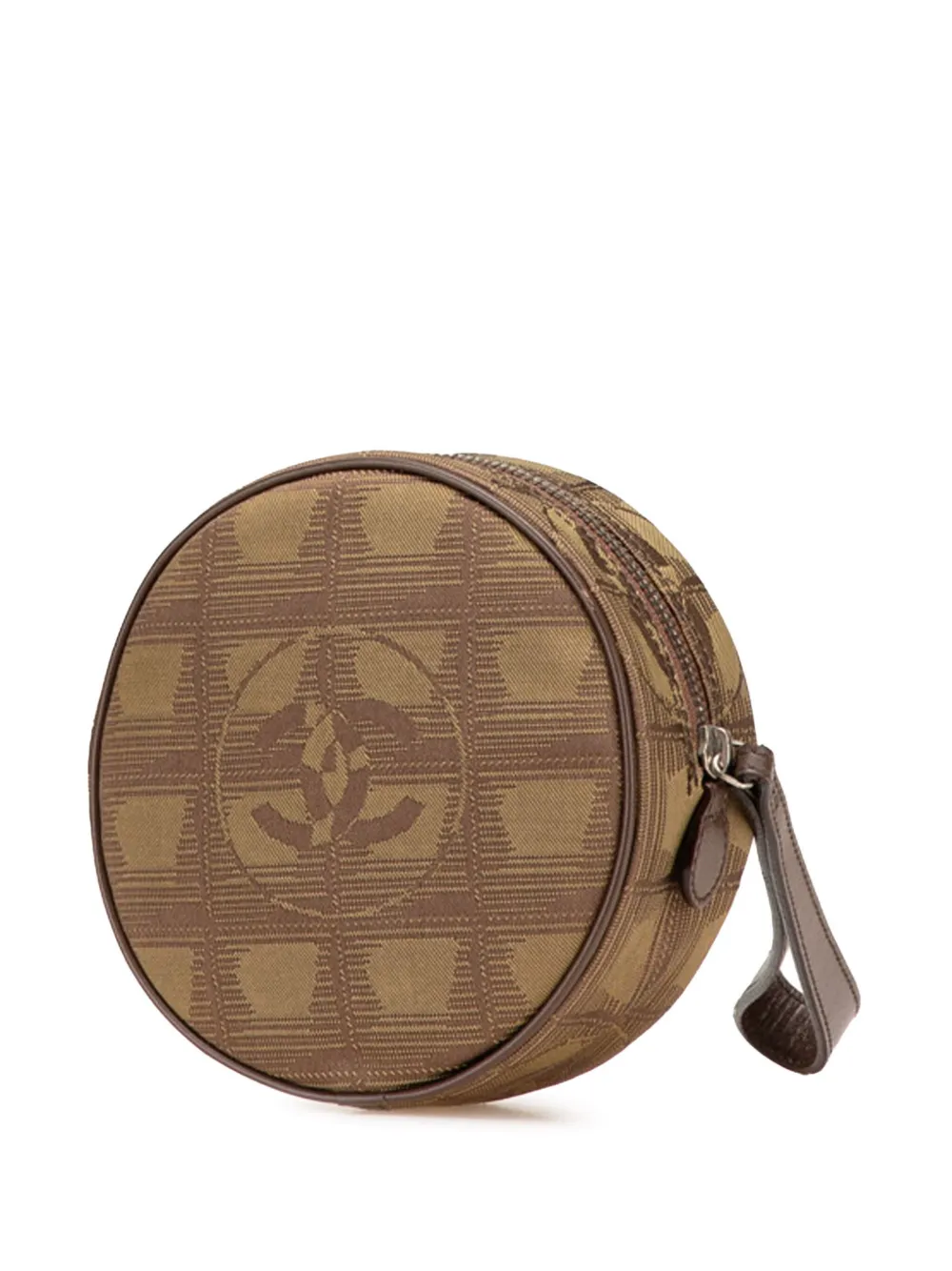 CHANEL Pre-Owned 2002-2003 New Travel Line Nylon Round pouch | Image 2