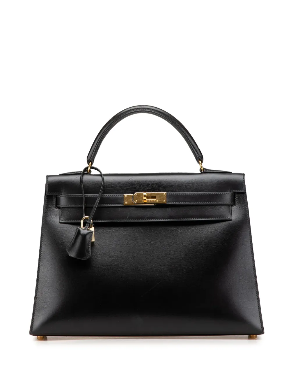 Hermès Pre-Owned 1993 Box Calf Kelly Sellier 32 satchel | Black | Image 1