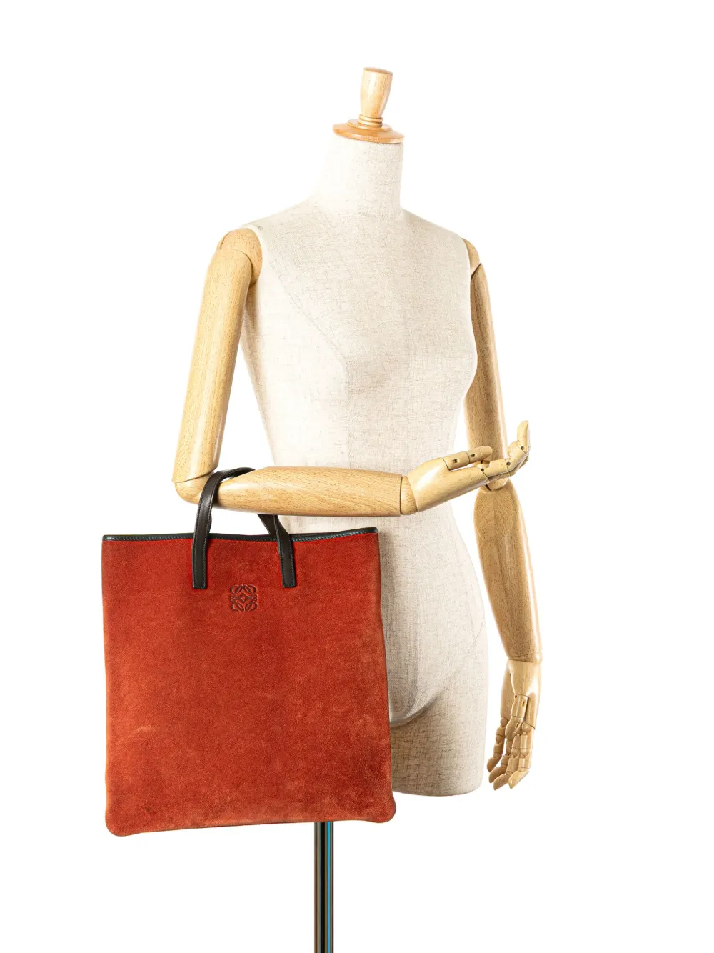 Loewe Pre-Owned 2010-2024 Anagram Suede tote bag | Pre-Owned | Image 2