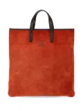 Loewe Pre-Owned 2010-2024 Anagram Suede tote bag - Orange