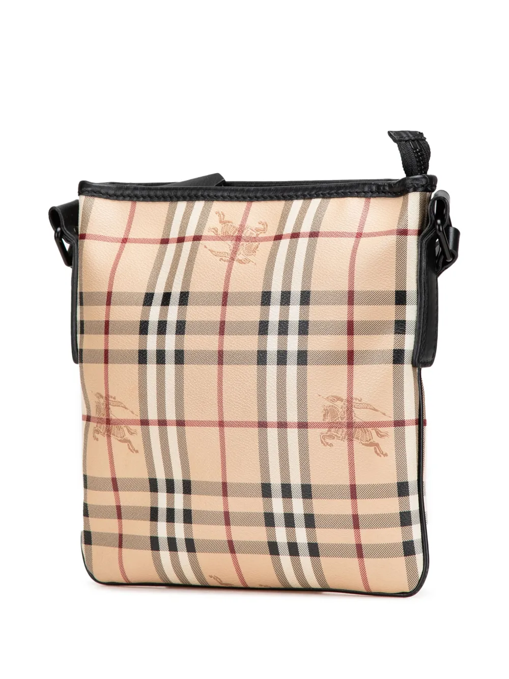 Pre-owned Burberry 2000-2017 Haymarket Check Coated Canvas Crossbody Bag