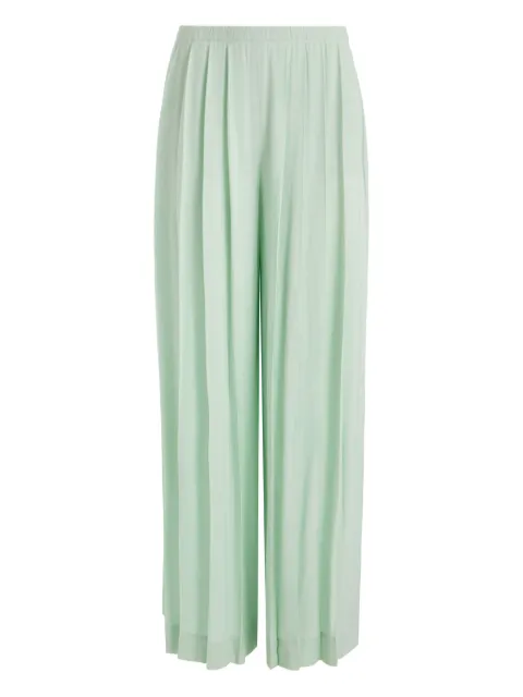 alice + olivia pantalones anchos con pinzas