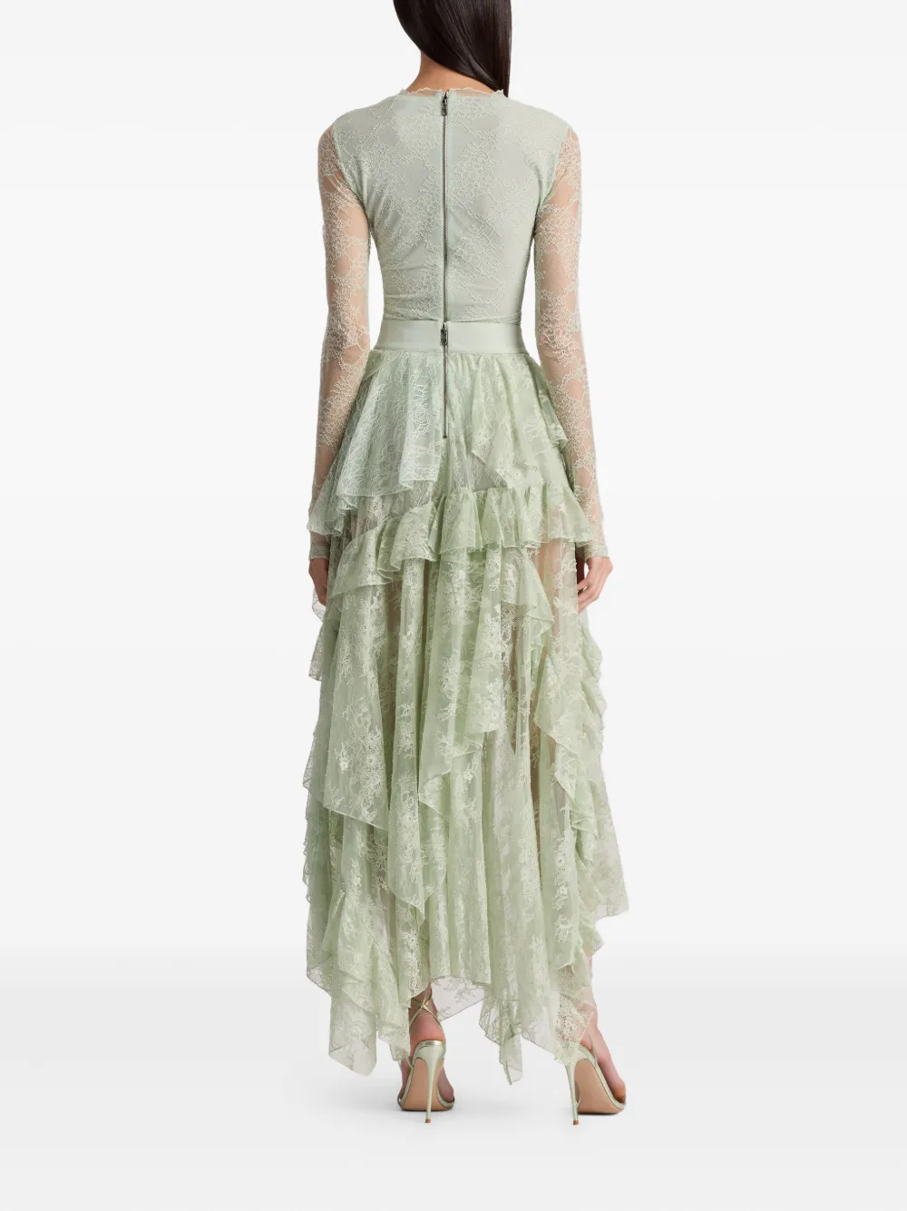 alice + olivia Rok met ruche Groen