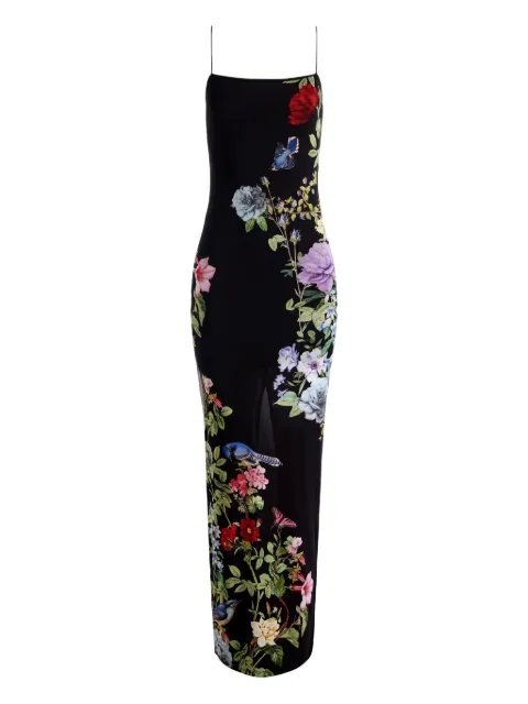 alice + olivia floral-print maxi dress