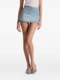 alice + olivia Maci denim mini skort - Brown
