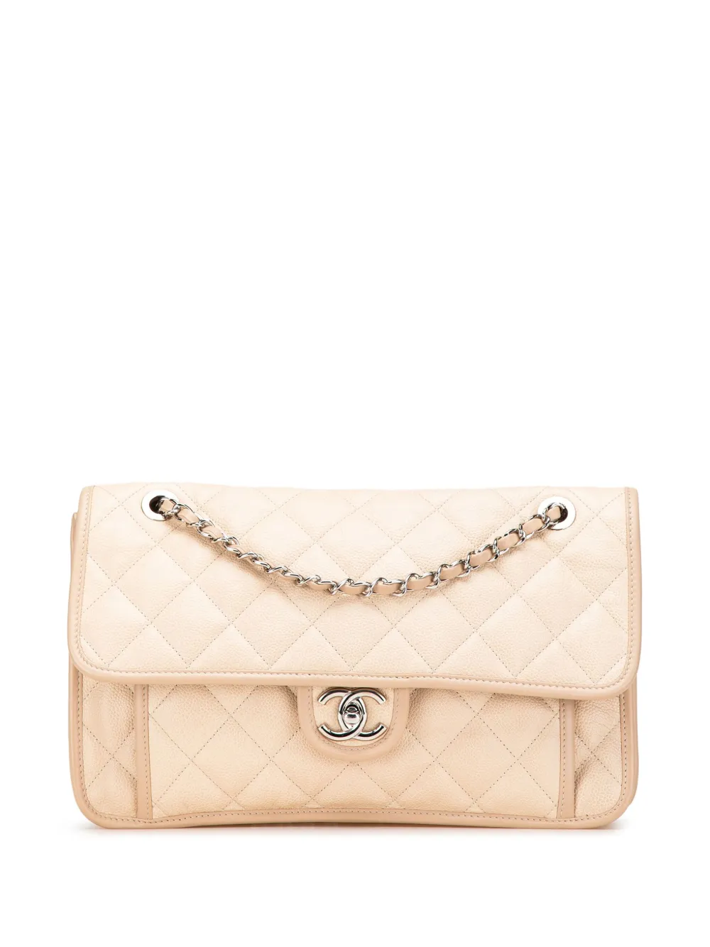 CHANEL Pre-Owned 2012-2013 Medium Caviar French Riviera Flap shoulder CHANEL Pre-Owned 2012-2013 Medium Caviar French Riviera Flap shoulder