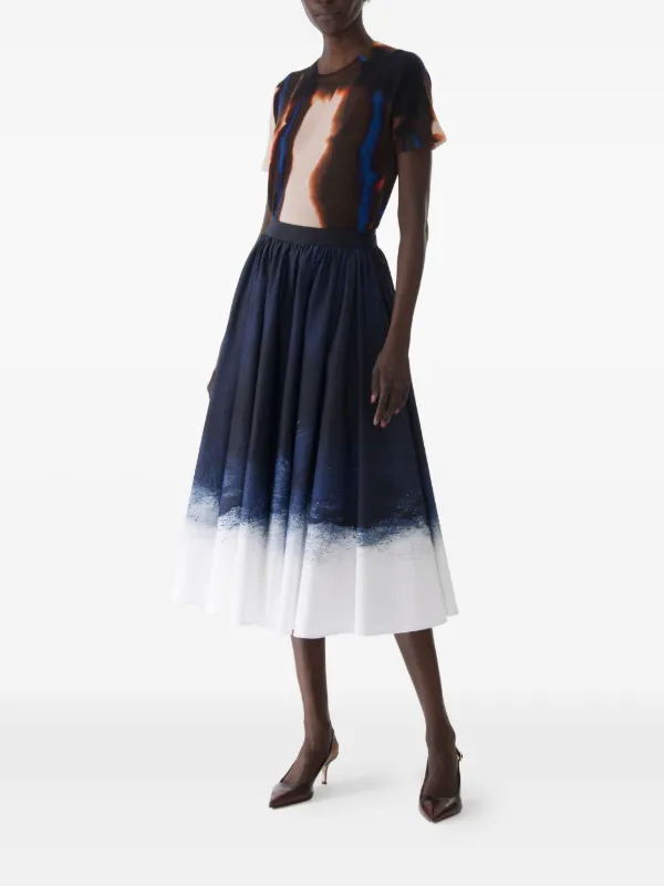 strapless open back dress Wide-Pleated Shirt Dress in White main image 0