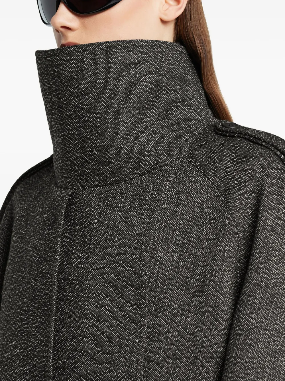 Courrèges Oversized-collar Cropped Jacket