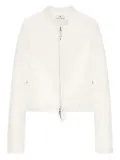 Courrèges City zip-front cropped jacket - White