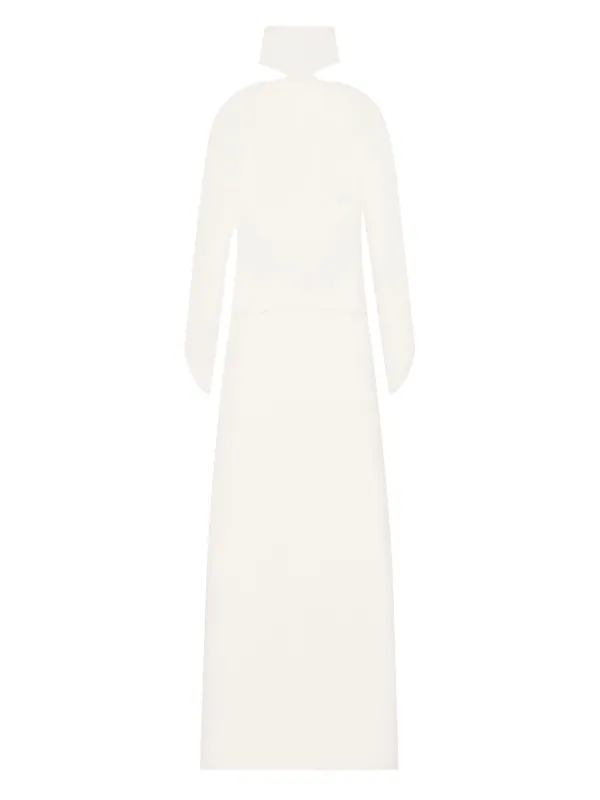 courreges asymmetric dress Courrèges shoulder-detail | White Satin dress Size:US Size 12 Price Under 250 Dress length Guide ✨ Side slit.The model is
