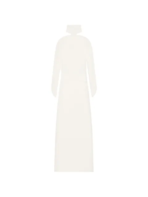 Courrèges vestido asimétrico con detalle de hombro