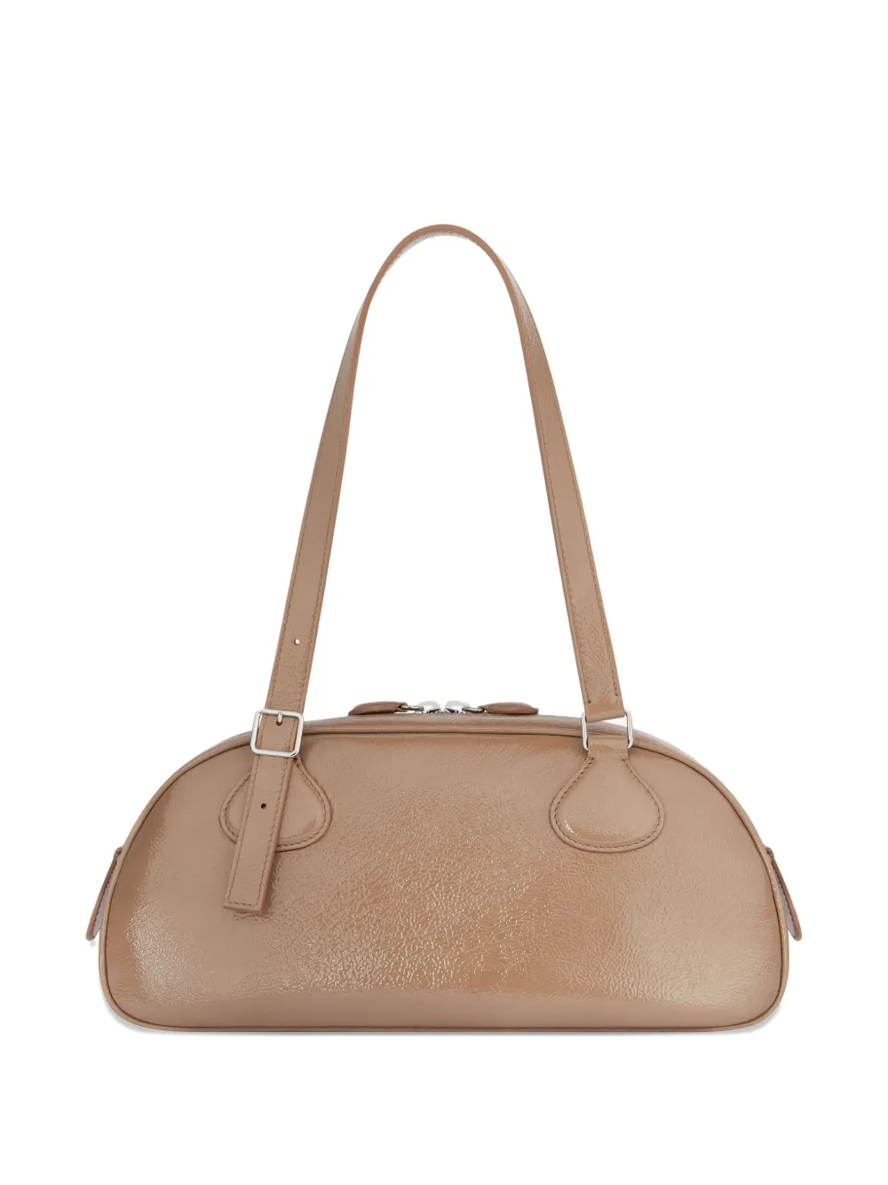 Courrèges medium Friday leather shoulder bag Beige