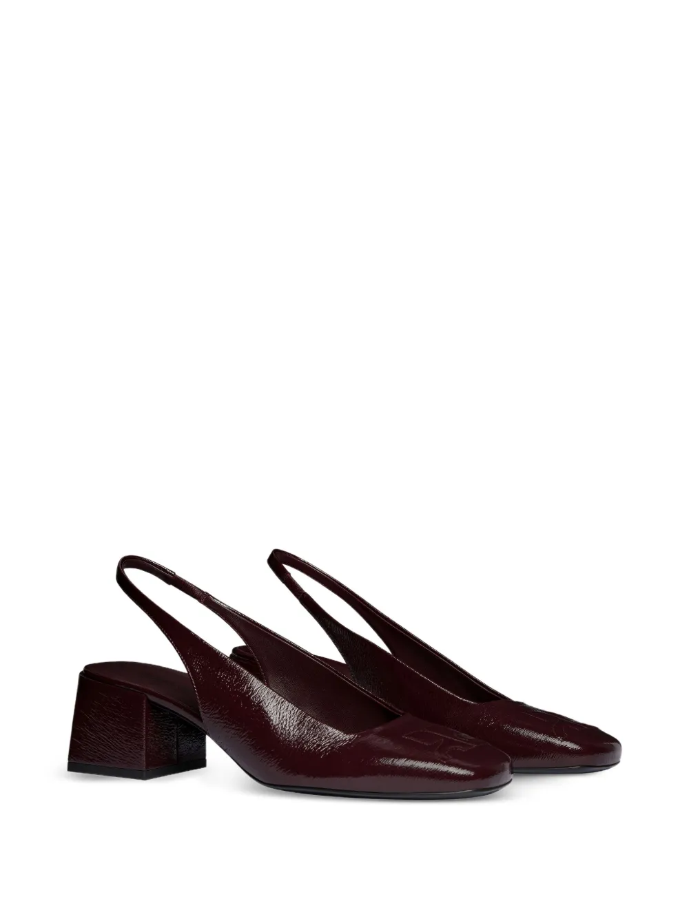 Courrèges 55 mm slingback schoenen met blokhak Rood