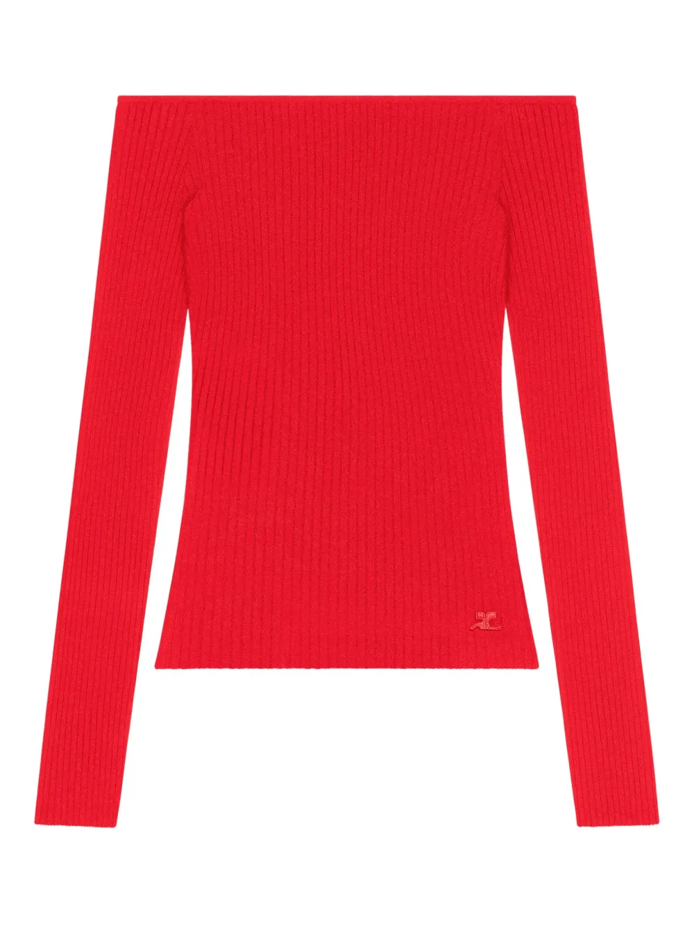 Courrèges Off-shoulder top Rood