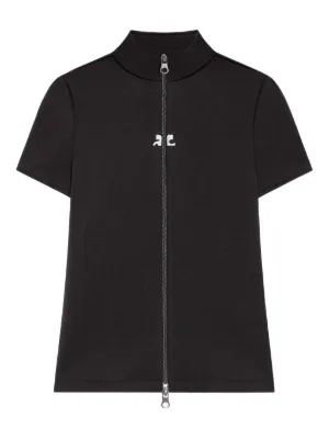 Tシャツ・カットソー COURREGES Woman Polo Shirt Black VESMPO029FI0001 9999 COURRÈGES: Polo shirt woman - Black | Courrèges polo shirt