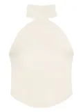 Courrèges Ellipse high-neck sleeveless top - Neutrals