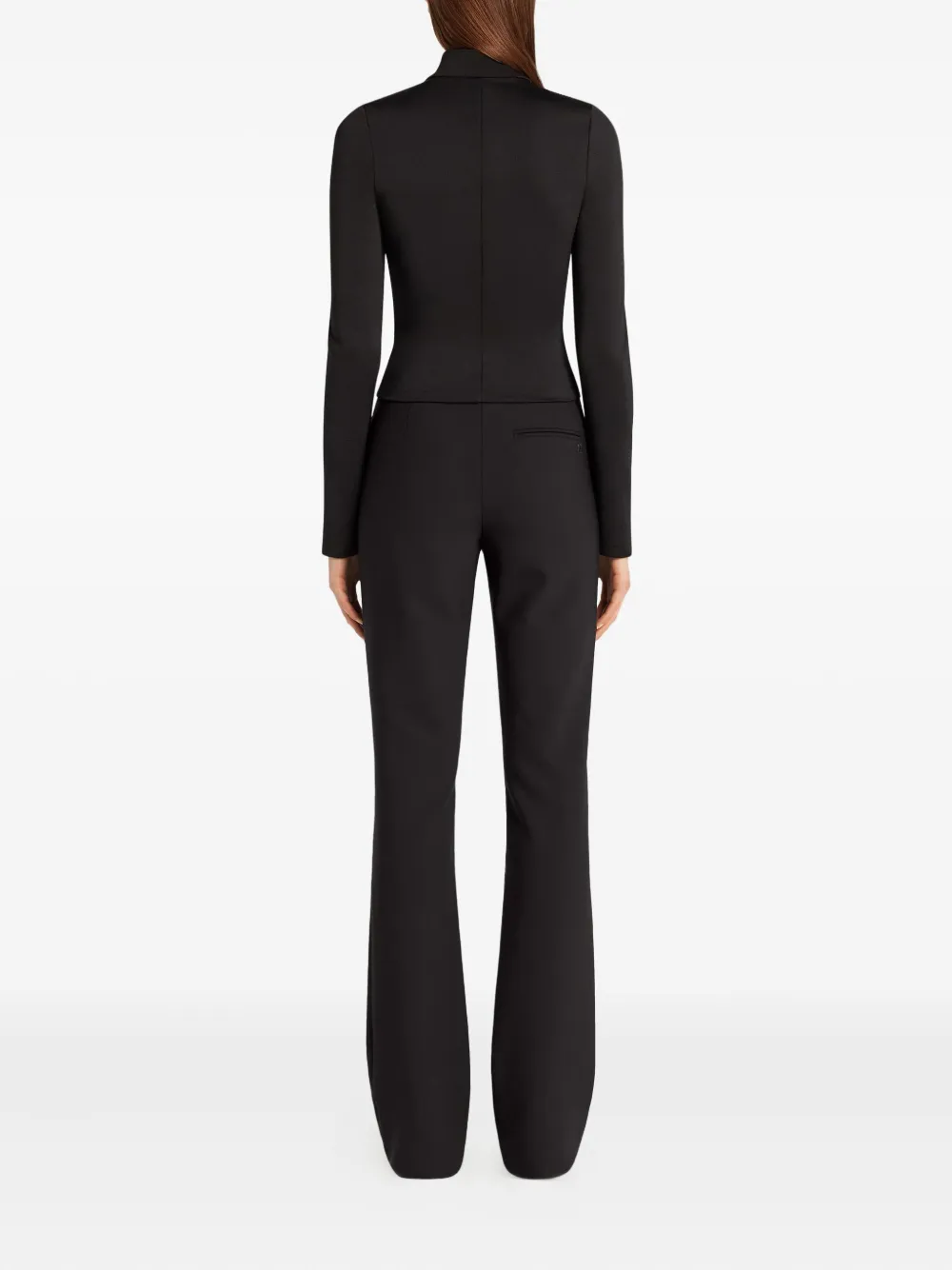 Courrèges Cropped jack met rits Zwart