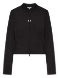 Courrèges cropped zip-up jacket - Black