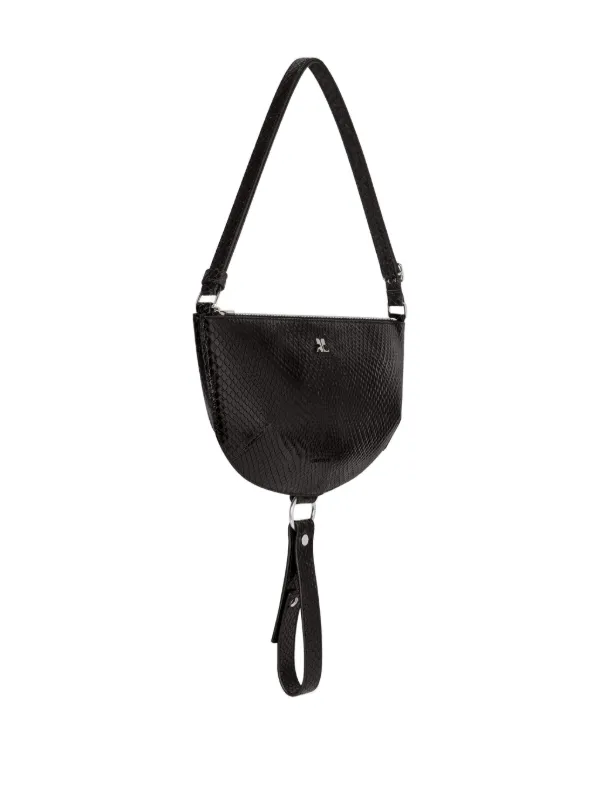 【関税込み】COURREGES Holy Eclipse' shoulder bag Courrèges Holy Eclipse Leather Shoulder Bag | Black | FARFETCH