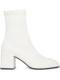 Courrèges 70mm block-heel ankle boots - White