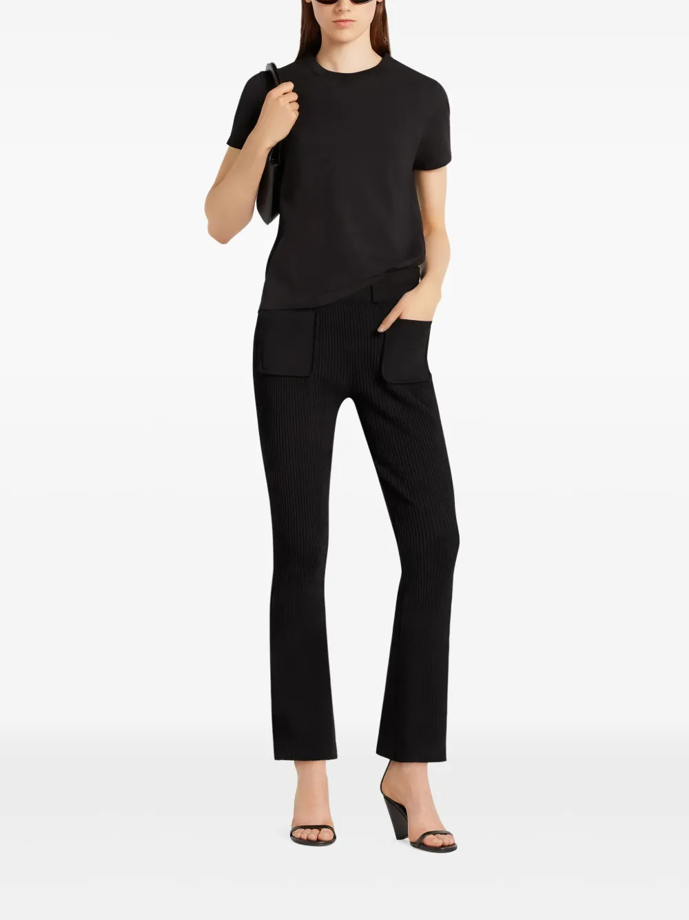 Courrèges Flared broek Zwart