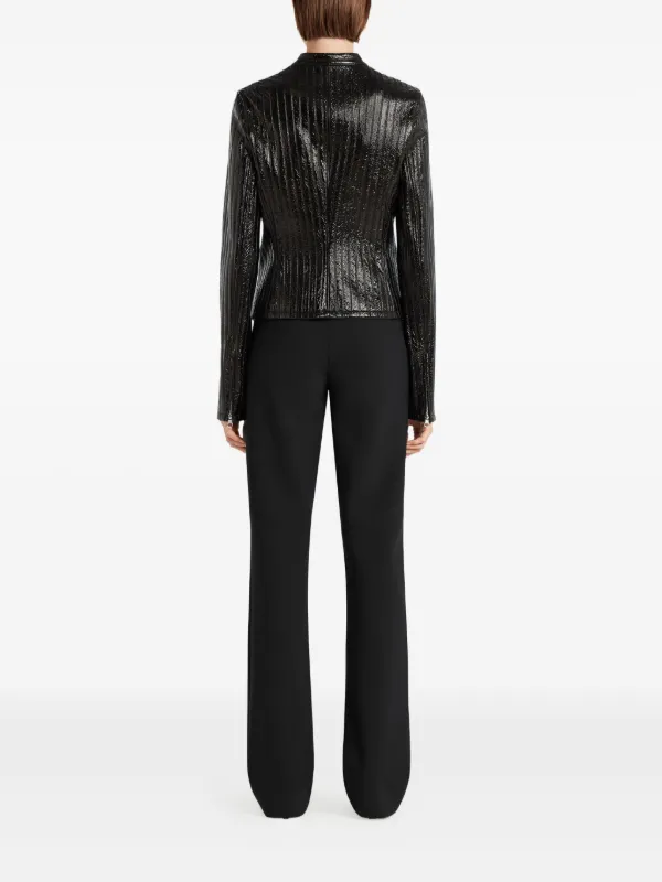 courrèges 黒 レザージャケット Courrèges レザージャケット | ブラック | FARFETCH JP