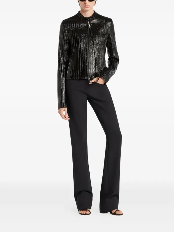 Courrèges レザージャケット | ブラック | FARFETCH JP