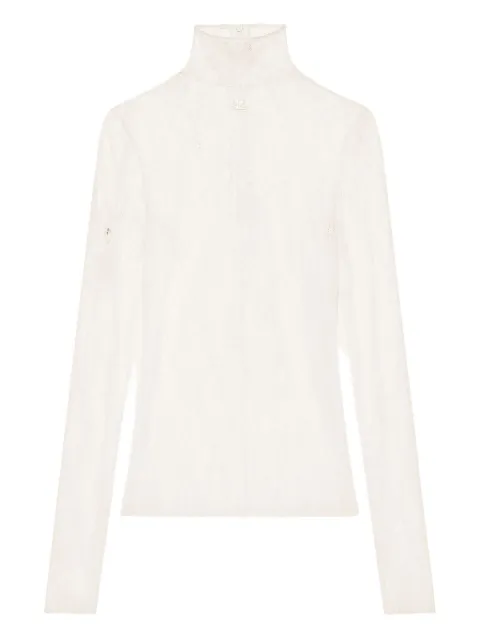 Courrèges lace turtleneck top