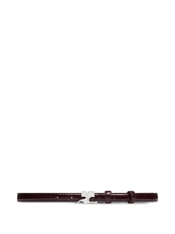 ベルト Courreges Ac Belt - Courreges - Leather - Burgundy Courrèges AC-buckle Leather Belt | Red | FARFETCH