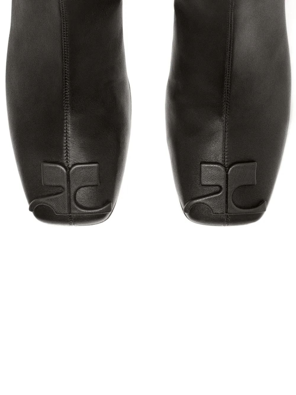 Courrèges 70mm Reedition chunky-heel ankle boots Black