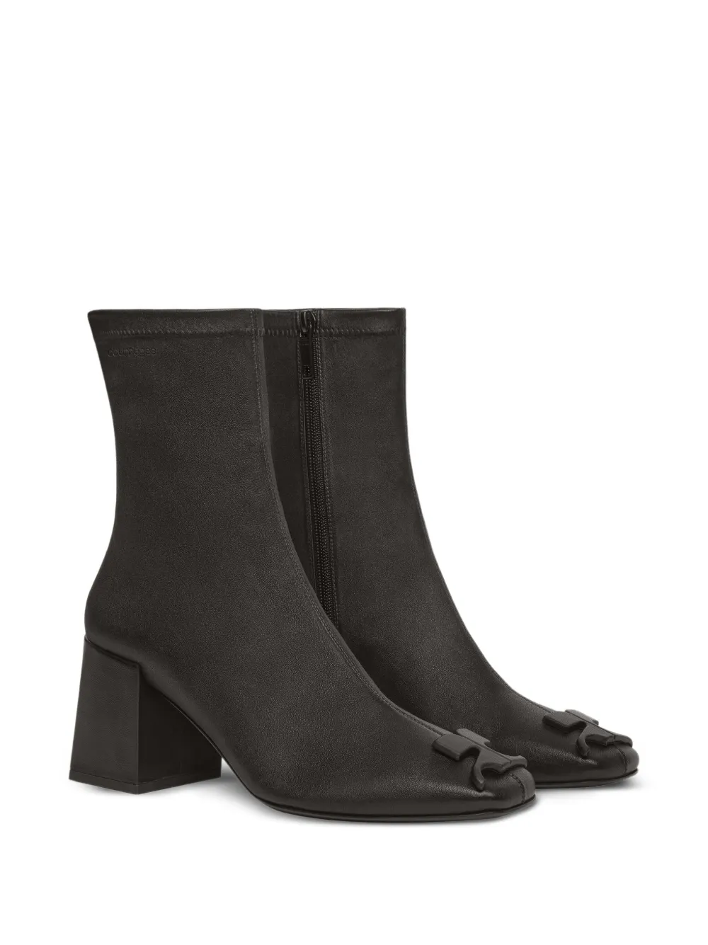 Courrèges 70mm Reedition chunky-heel ankle boots Black