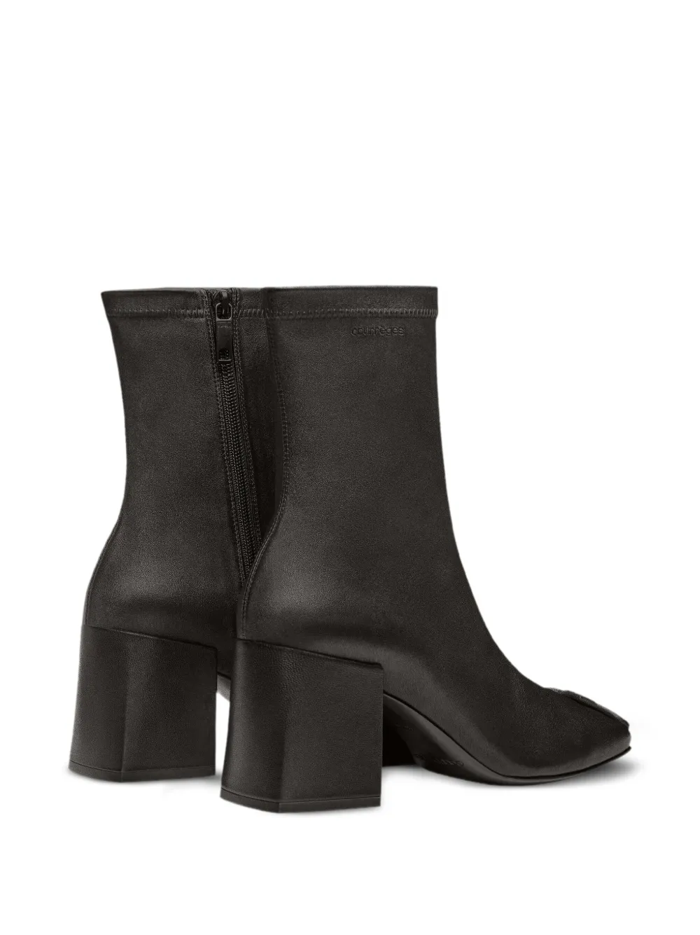 Courrèges 70mm Reedition chunky-heel ankle boots Black