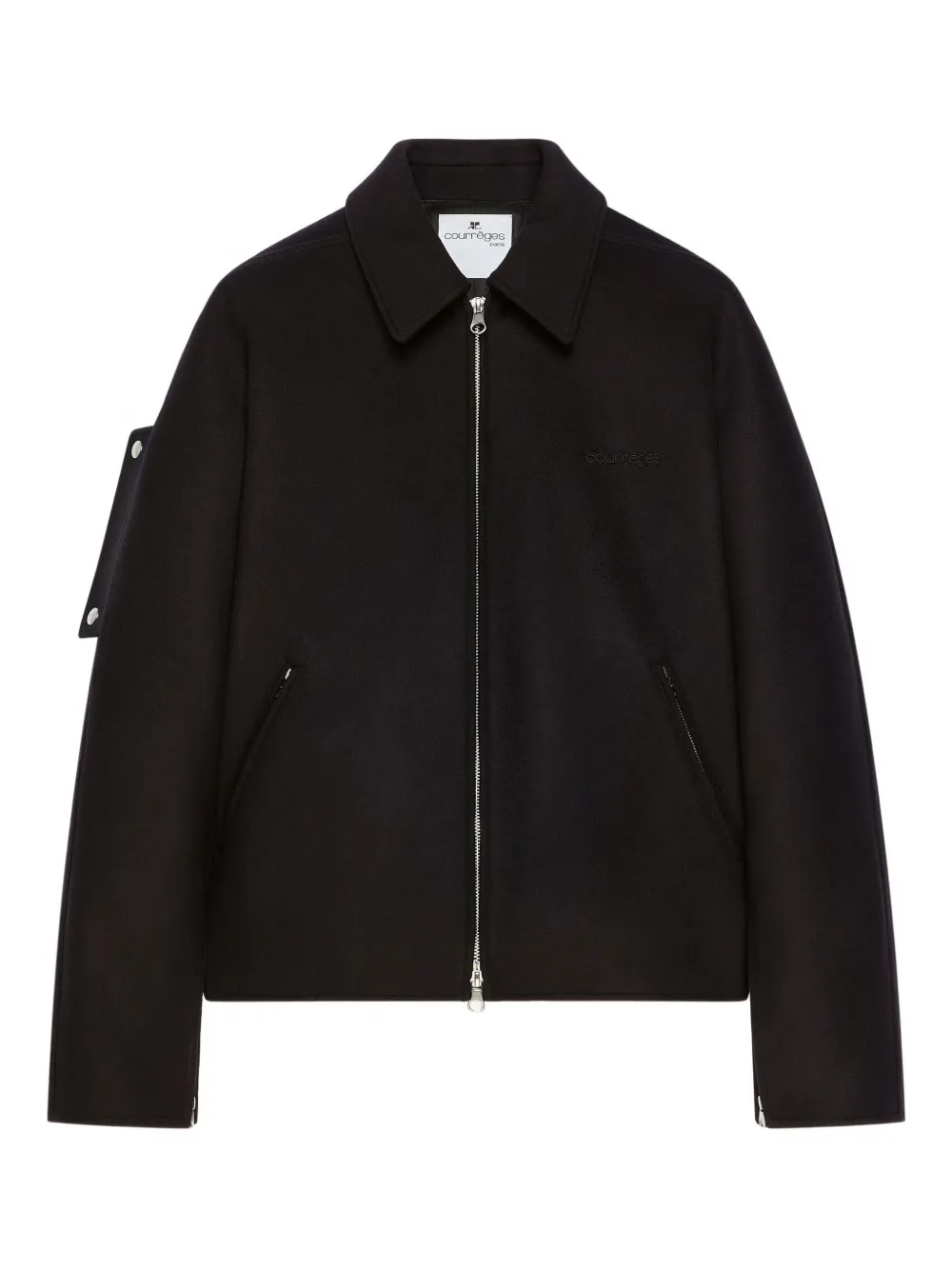 Courrèges Jack met rits Zwart