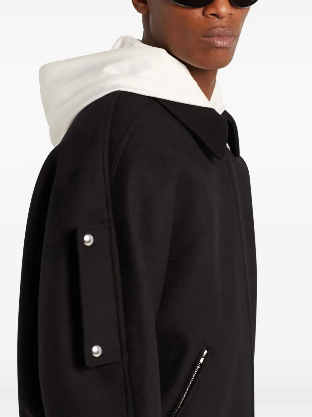 Courrèges Jack met rits Zwart