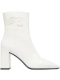 Courrèges block-heel ankle boots - 0001 - HERITAGE WHITE