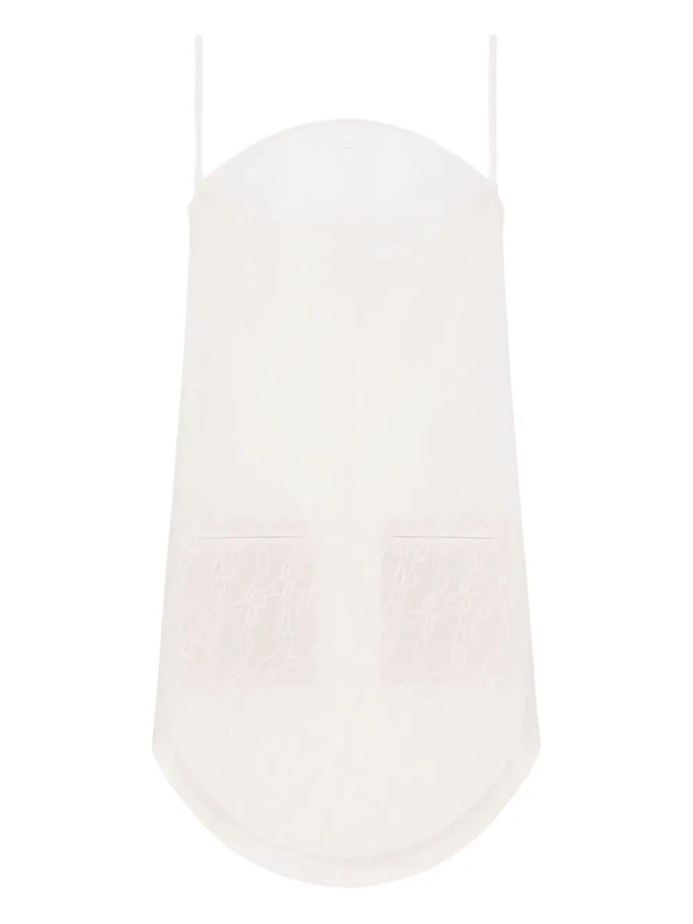 Courrèges Lace-embroidered Mini Dress In White