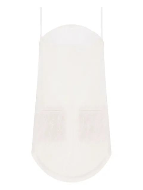 Courrèges lace-embroidered mini dress