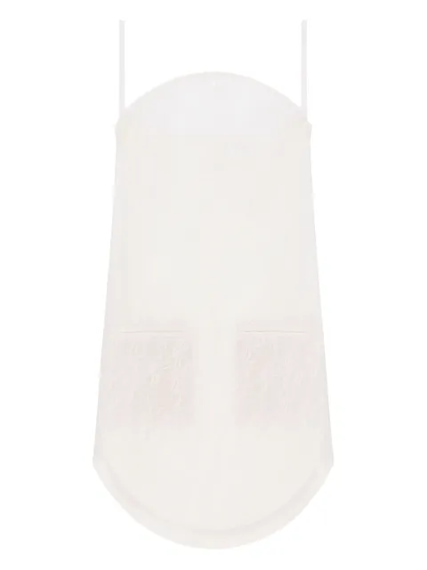 Courrèges lace-embroidered mini dress