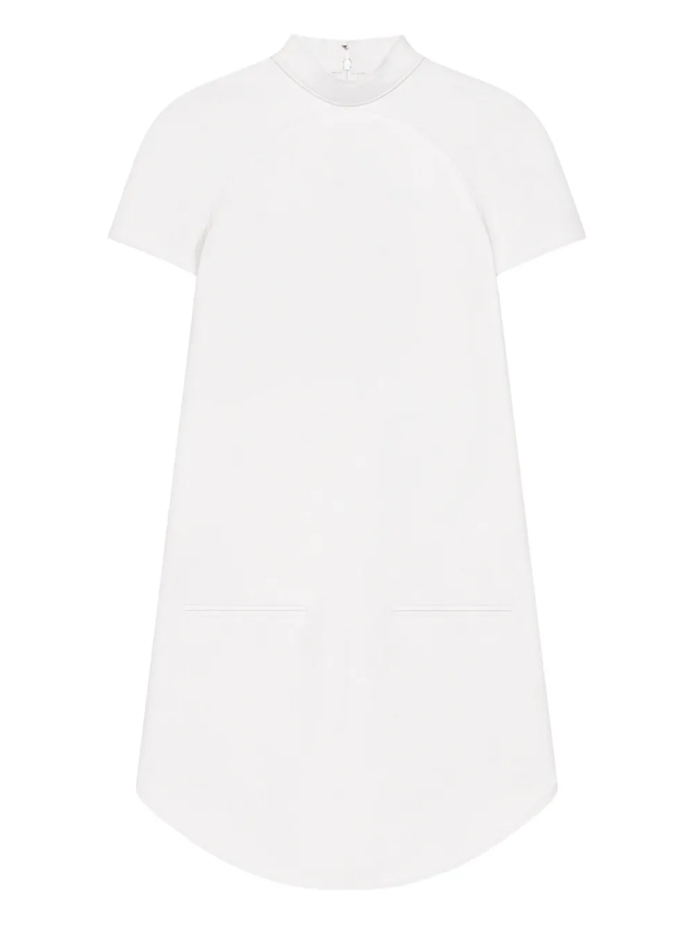 Courrèges high-neck pocket-detail dress