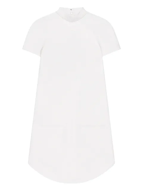 Courrèges 하이 넥 포켓 디테일 드레스