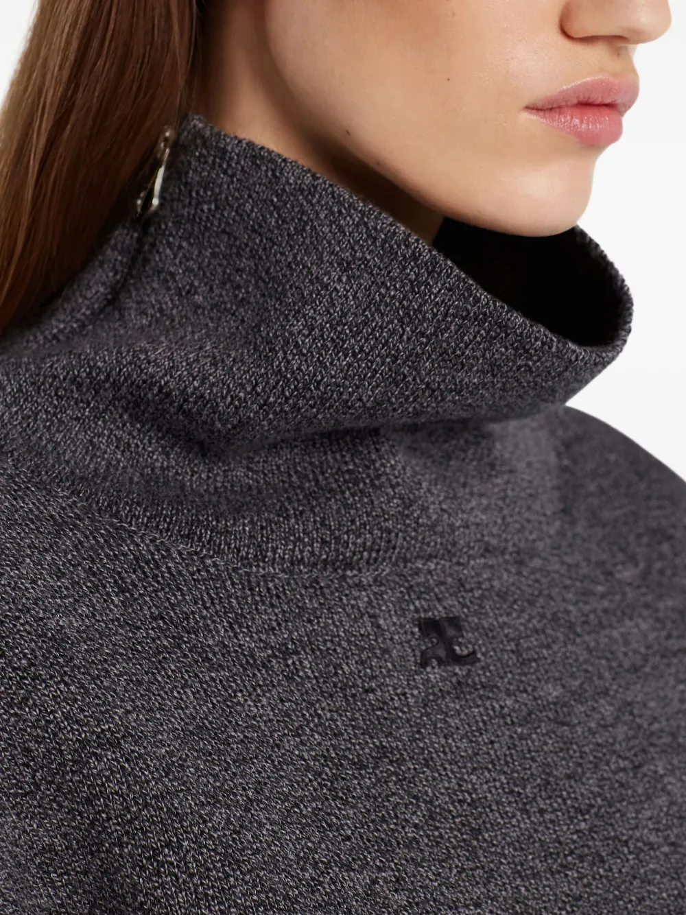 Courrèges Trui met hoge hals Grijs