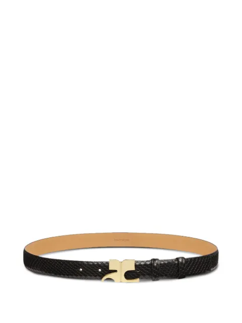 Courrèges Viper snake-effect leather belt